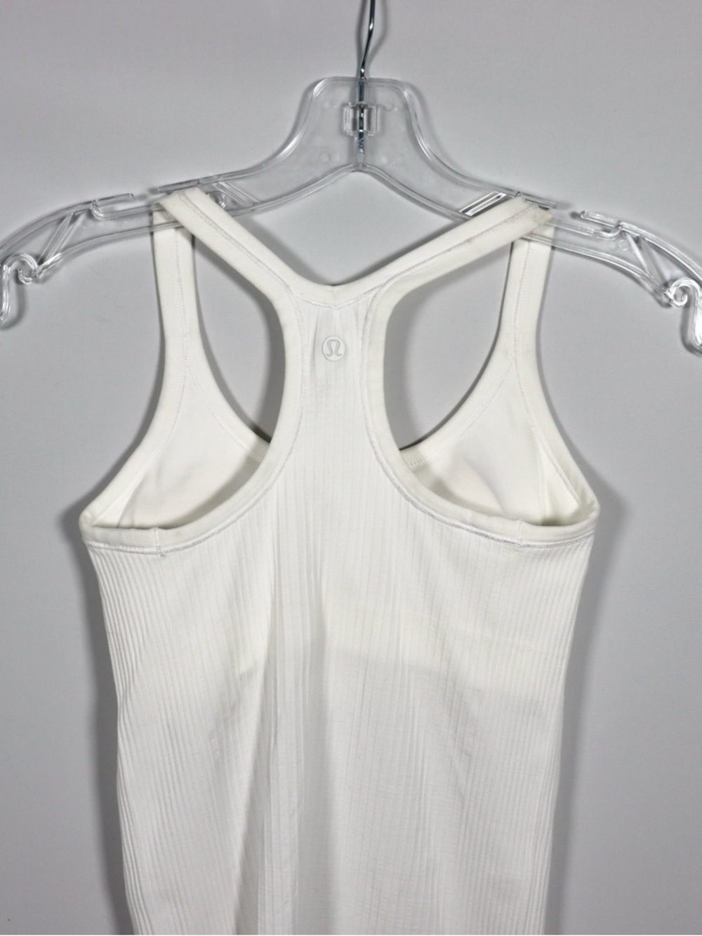 lululemon athletica White Ribbed Racerback Tank - Picture 5 of 7